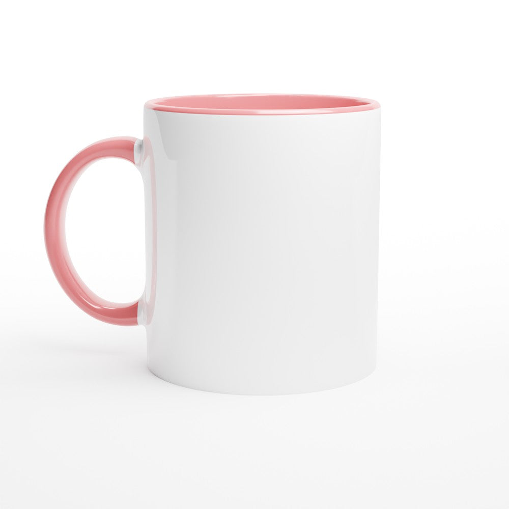 White 11oz Customizable Ceramic Mug With Color Inside