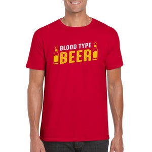 Blood Type Beer T-Shirt Print
