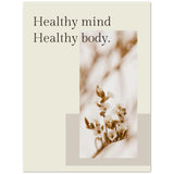 Health Mind, Healthy Body Premium Matte Poster