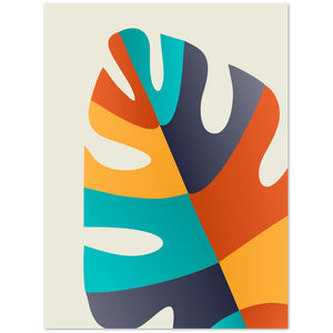 Abstract Leaf Matte Premium Poster
