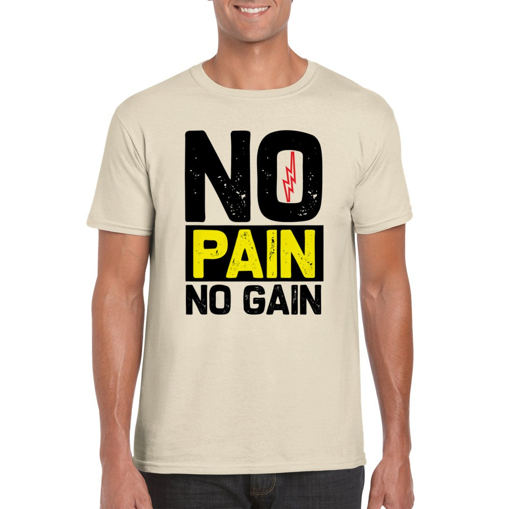 No Pain, No Gain T-Shirt Print