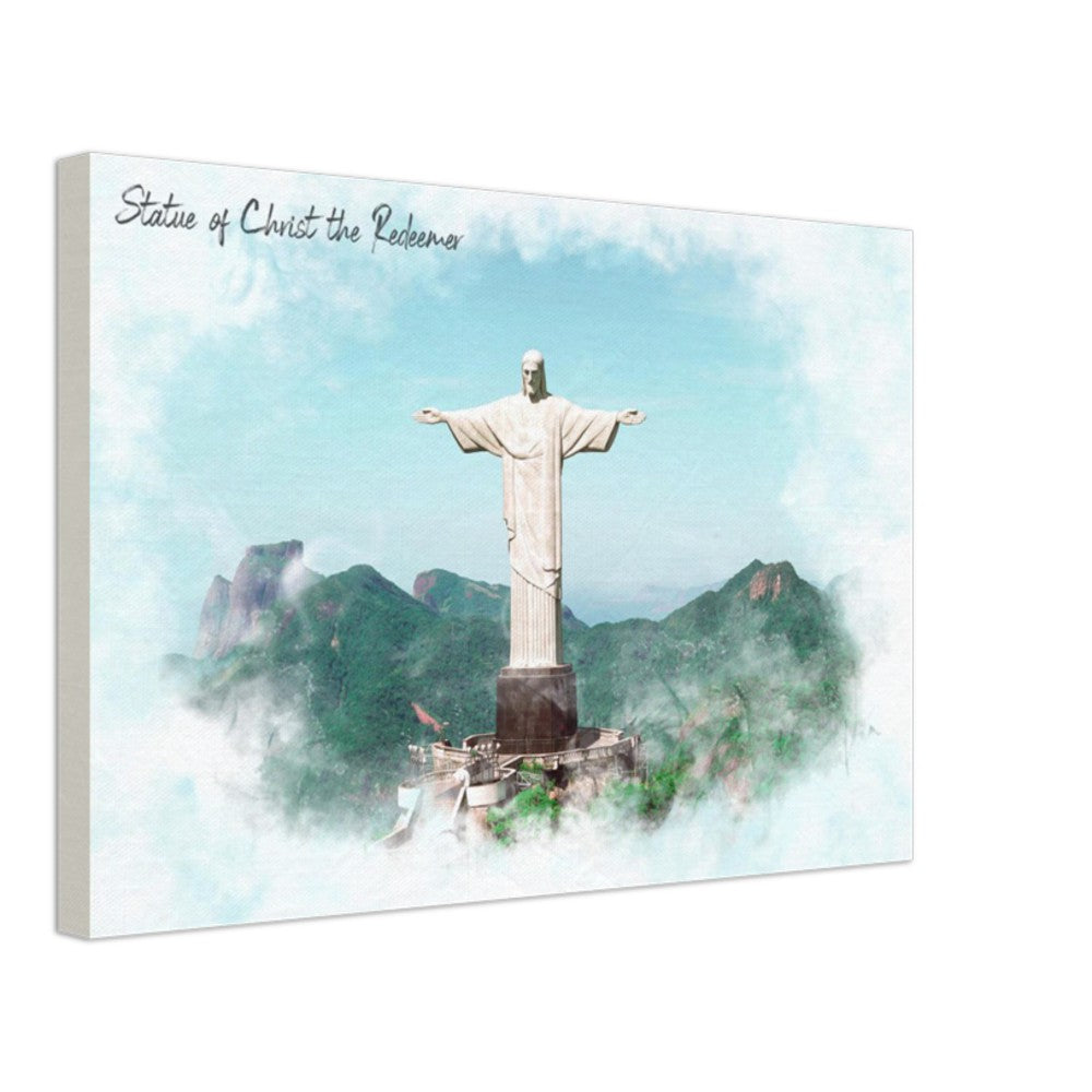 Statue of Christ The Redeemer Canvas | 7 Wonder Series Wall Art